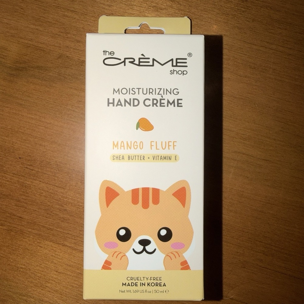 NEW The Creme Shop Mango Fluff Moisturizing Hand Creme Shea Butter Vitamin E